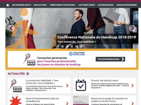 Plan régional d'insertion professionnelle des travailleurs handicapés d'Île-de-France