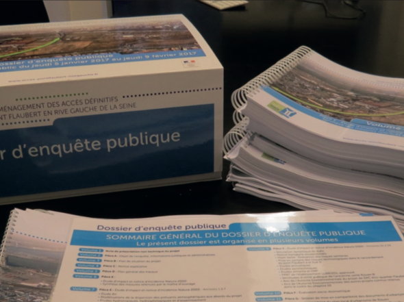 DREAL Normandie : réalisation du dossier d'enquête publique sur les accès définitifs du pont Flaubert 